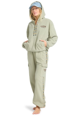 Fleece sweater met capuchon Winter camp - Lichtgroen - Billabong