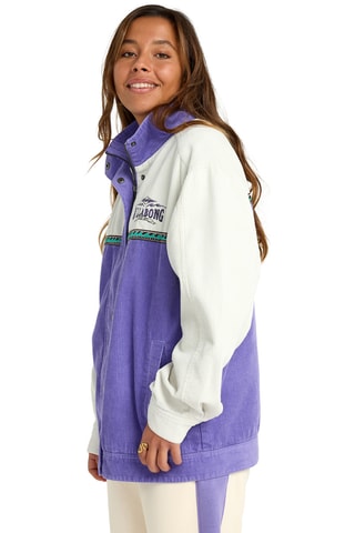 Biologisch Katoenen en Velours Jasje Set the wave - Paars - Billabong