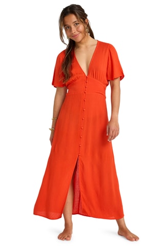 Midi-jurk Your girl - Rood - Billabong