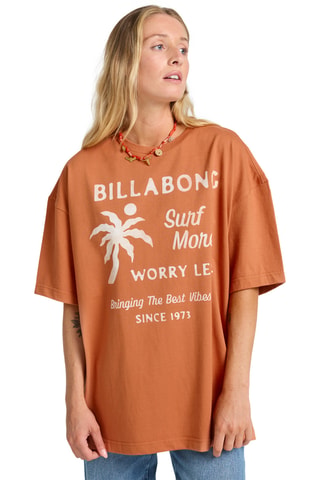 T-shirt loose Jumps In Water - Zalmkleurig - Billabong