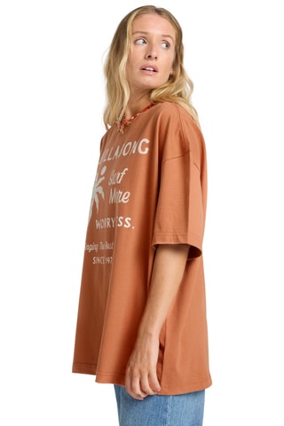 T-shirt loose Jumps In Water - Zalmkleurig - Billabong