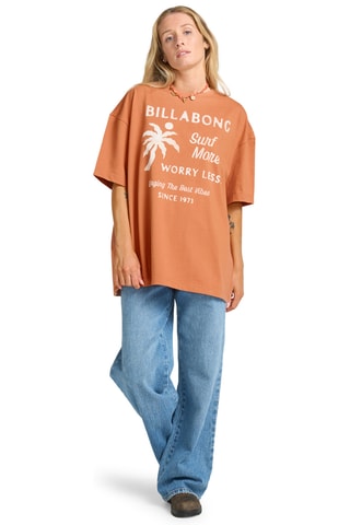 T-shirt loose Jumps In Water - Zalmkleurig - Billabong