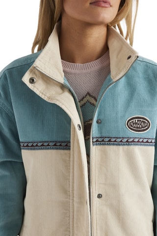 Velours Jasje Set the wave - Lichtblauw en Beige - Billabong