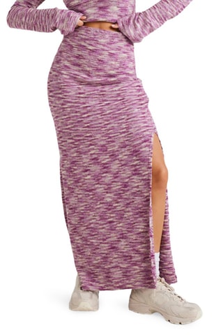 Lange Rok Hoge Taille Hazy Sun - Gemêleerd Paars - Billabong