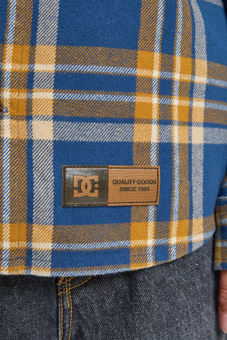 Camicia Marshal Flannel - Cobalto e arancione - DC Shoes
