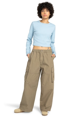 Biologisch Katoenen Crop Top Icon - Hemelsblauw - Element