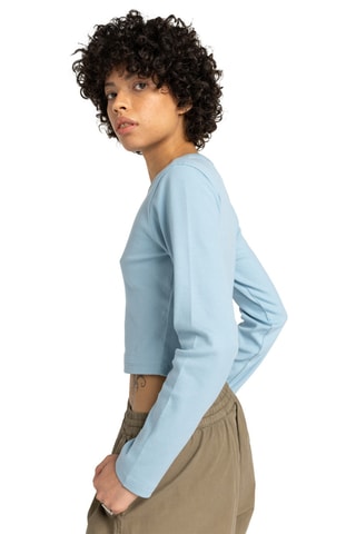 Biologisch Katoenen Crop Top Icon - Hemelsblauw - Element