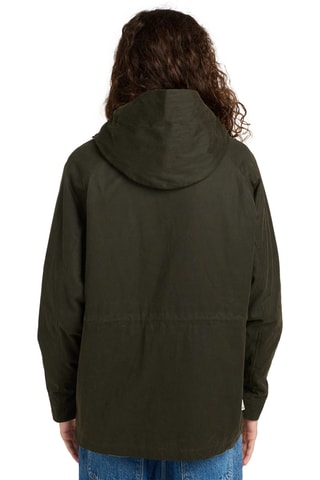 Parka met Capuchon Field Waxed - Donkergroen Element