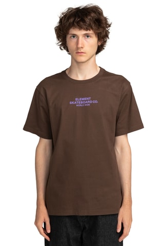 Biologisch Katoenen T-shirt Regular Mainline - Bruin - Element