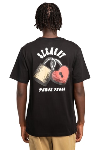 T-shirt regular in cotone bio Mainline - Nero - Element