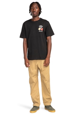 T-shirt regular in cotone bio Mainline - Nero - Element