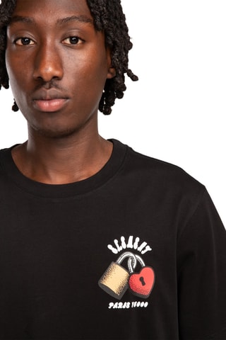 T-shirt regular in cotone bio Mainline - Nero - Element