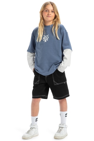 Shorts in jeans Mercury - Nero - Quiksilver