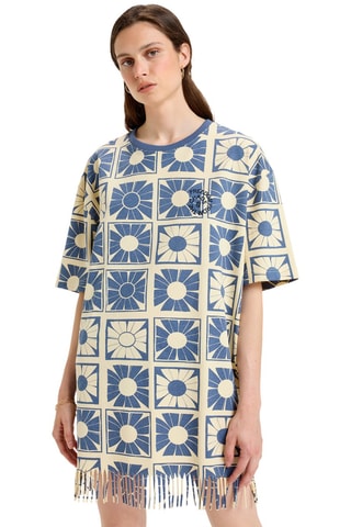 Biologisch Katoenen Shirtjurk Flore - Geel - Quiksilver