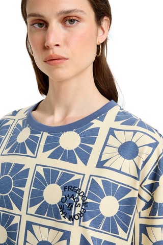 Biologisch Katoenen Shirtjurk Flore - Geel - Quiksilver