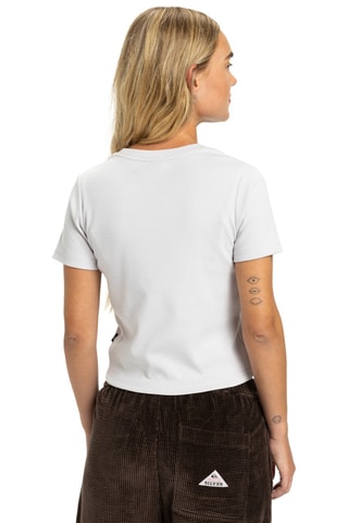 Biologisch Katoenen Cropped T-shirt Sunday - Wit - Quiksilver