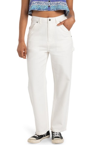 Broek Hoge Taille Essentials - Wit - Quiksilver