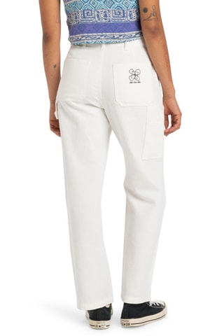 Broek Hoge Taille Essentials - Wit - Quiksilver