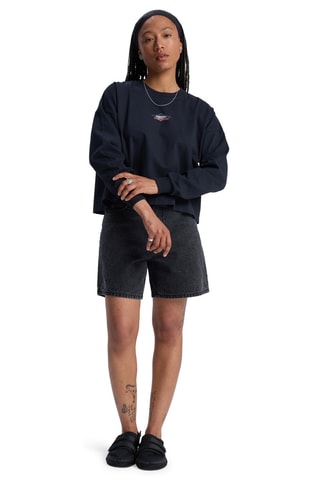 Biologisch Katoenen Oversized T-shirt Archive - Zwart - Quiksilver