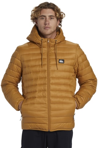 Gewatteerde Jas met Capuchon Scaly 2024 - Lichtbruin - Quiksilver