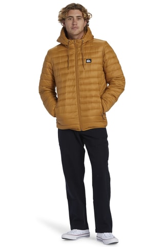 Gewatteerde Jas met Capuchon Scaly 2024 - Lichtbruin - Quiksilver