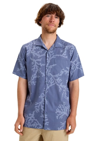 Overhemd regular Beach Club Casual - Marineblauw - Quiksilver