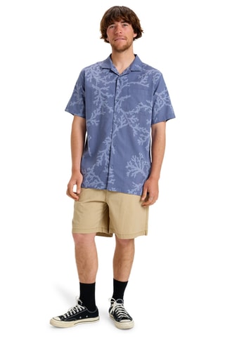 Overhemd regular Beach Club Casual - Marineblauw - Quiksilver