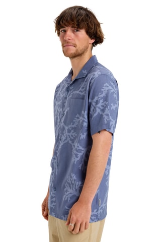 Overhemd regular Beach Club Casual - Marineblauw - Quiksilver