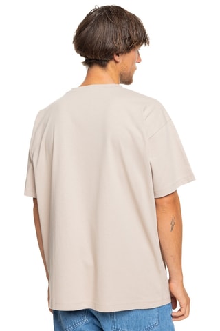 Biologisch Katoenen T-shirt Vintage Omni And Logo - Beige - Quiksilver