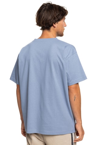 Biologisch Katoenen T-shirt Vintage Logo - Lichtblauw - Quiksilver