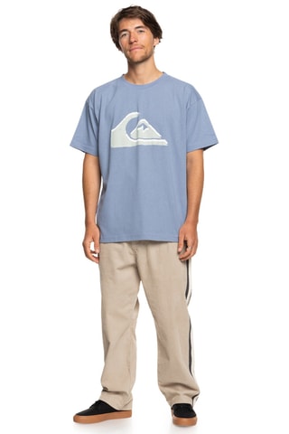 Biologisch Katoenen T-shirt Vintage Logo - Lichtblauw - Quiksilver