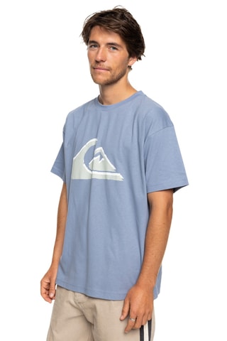 Biologisch Katoenen T-shirt Vintage Logo - Lichtblauw - Quiksilver