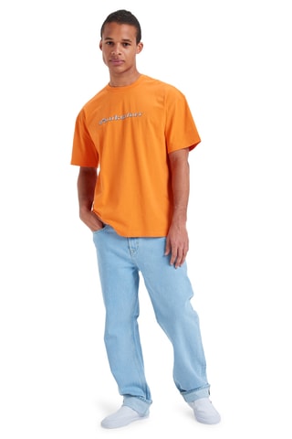 T-shirt oversized Mercury Chrome Oldenglish - Oranje - Quiksilver
