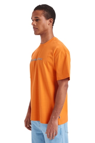 T-shirt oversized Mercury Chrome Oldenglish - Oranje - Quiksilver