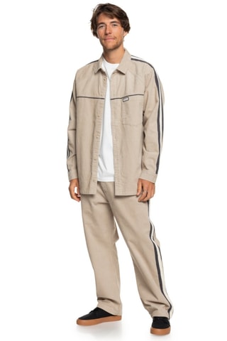 Velours Overhemd - Beige