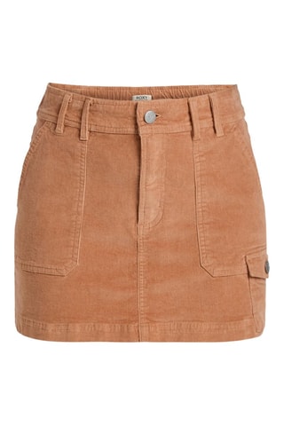 Velours Minirok - Bruin