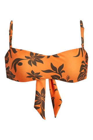 Dubbelzijdige Bikinitop - Oranje en Bruin