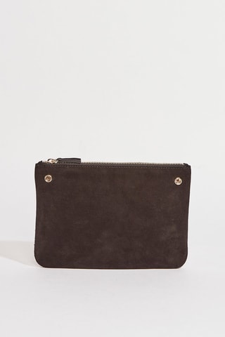 Bolso de mano de nobuk Memuno - Negro
