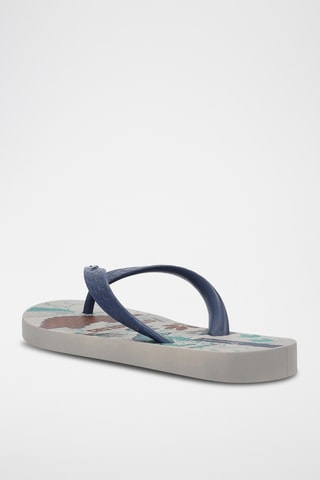 Chanclas Ipanema Temas XV -  Gris claro y azul marino