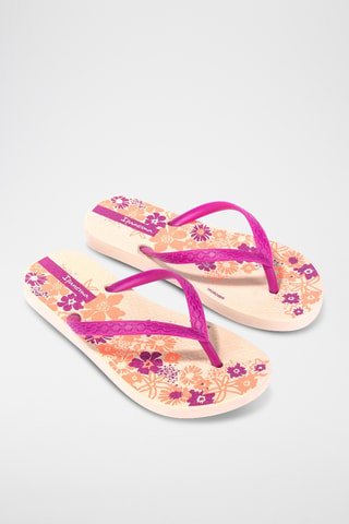 Chanclas Ipanema Classic Happy -  Beige y fucsia