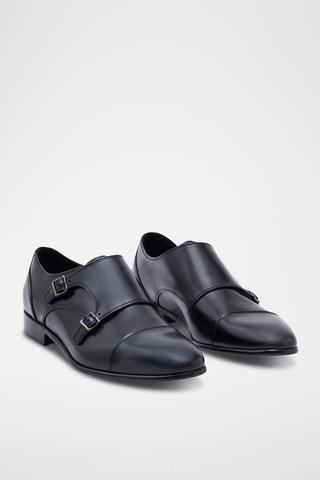 Derbies de piel con hebilla Maksim - Negro