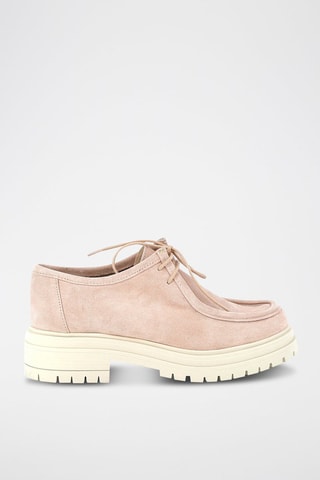 Derbies de nobuk de tacón Gominette - Rosa
