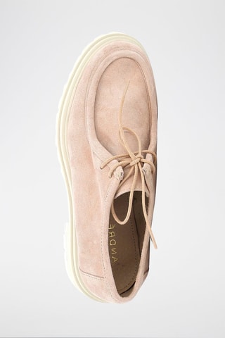 Derbies de nobuk de tacón Gominette - Rosa