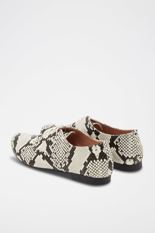 Derbies - Beige y negro
