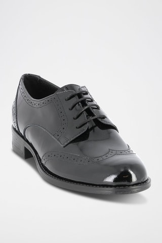 Derbies de piel de tacón Vaillant - Negro