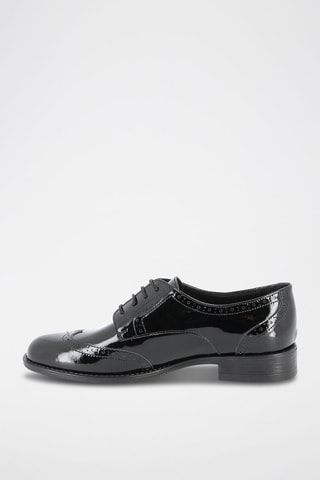 Derbies de piel de tacón Vaillant - Negro