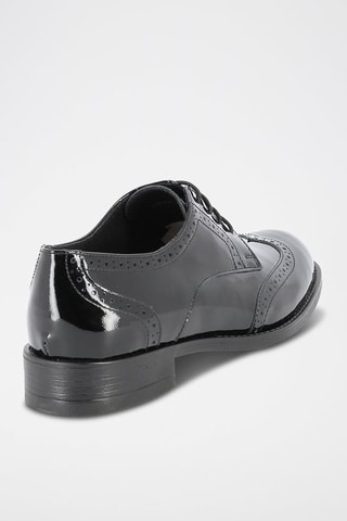 Derbies de piel de tacón Vaillant - Negro