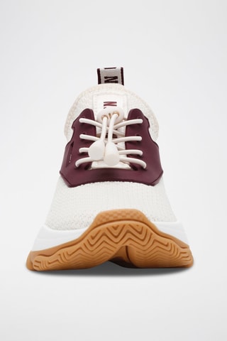 Tenis con plataforma Match-E - Marfil y burdeos