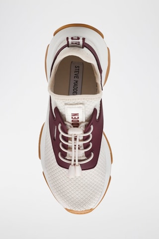 Tenis con plataforma Match-E - Marfil y burdeos