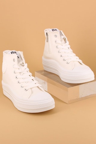 Tenis altos Smilette - Blanco